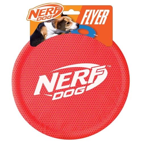 Nerf Dog Nylon Flyer Dog Toy, Flying Disc, Lightweight, Durable And Wa