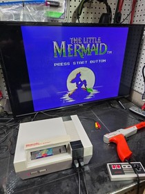 THE LITTLE MERMAID WALT DISNEY'S  1985 Nintendo NES Cartridge TESTED WORKING