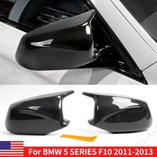 For 2011-13 BMW 5 Series F10 Pre-LCI M Style Real Carbon Fiber Side Mirror Cover