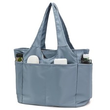 Large Quilted Tote Bag for Women with Compartments Pockets for Travel Work