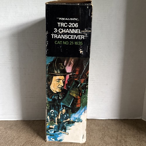 Vintage 1 w pudełku 1 bez pudełka realistyczny nadajnik-odbiornik TRC-206 3-kanałowy walkie talkie - Zdjęcie 8 z 17