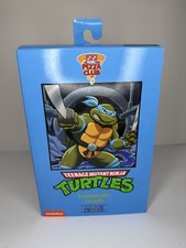 NECA TMNT Ninja Turtles Pizza Club Leonardo Leads Figure NEW MISB