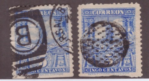 Mexico Scott# 283 5c Dif. cancel unwmk used