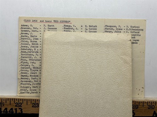 1957 Saint Francis Krankenhaus Krankenpflegeschule Trenton NJ Vintage Schwesternschaft Dienstplan