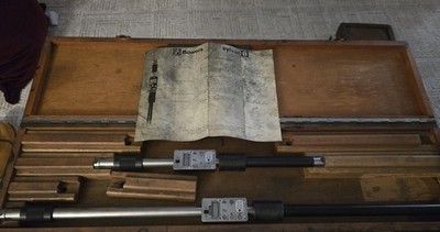 Fowler Bowers - 16''-40'' 400 - 1050mm Magna-Chek Inside Micrometers CALIBRATED