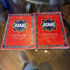 2 Vintage 1981 Atari 2600 Catalog - 45 Game Program Cartridge details