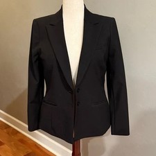 NWT White House Black Market Elegant Black Blazer-Size 14