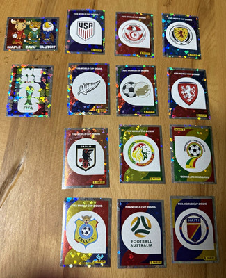 Panini FIFA World Cup 2026 Sticker Set 14 Stück Logos & Maskottchen Holo