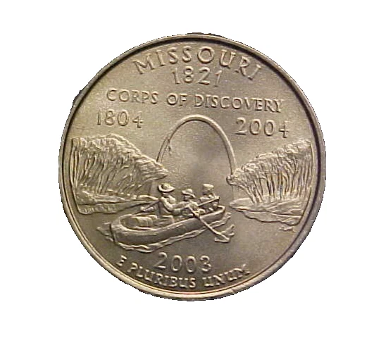 2003 P Missouri State Quarter Die Crack Obverse - Nice BU Error Coin-c6874xhh - Image 3 of 3
