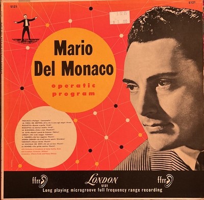 Mario del Monaco, Mario Del Monaco Operatic Program, (LP), NM or M-, 4311909864