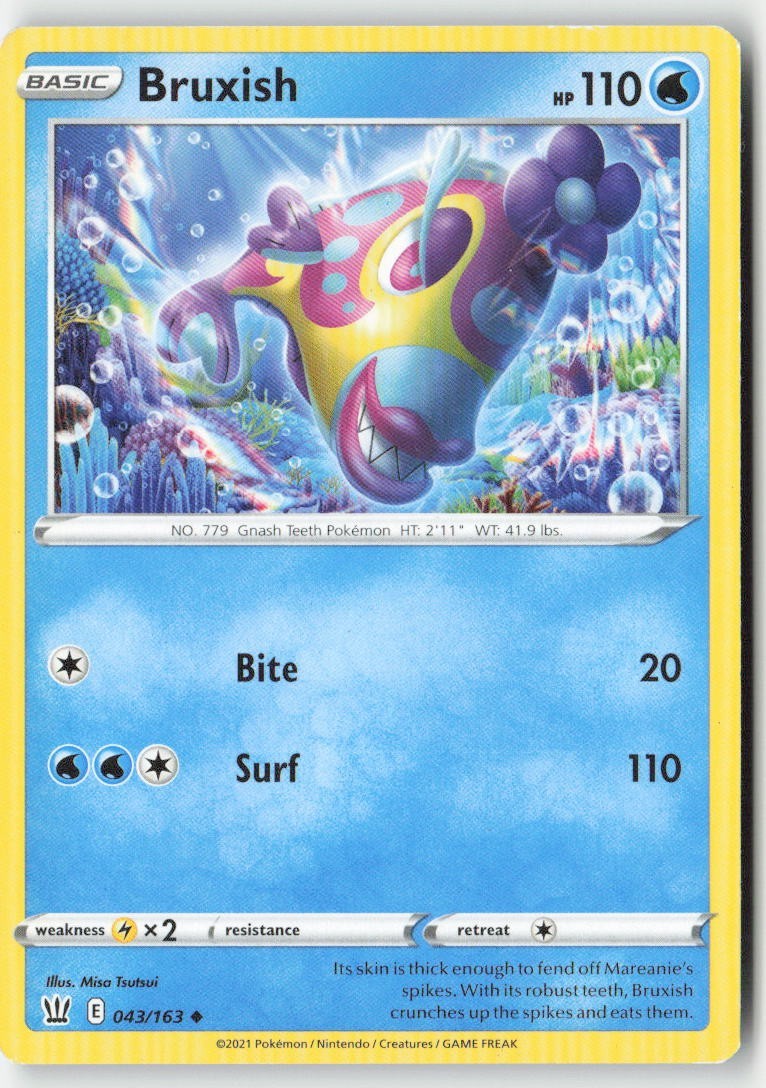 Bruxish 43/163 Uncommon MP Regular - Battle Styles
