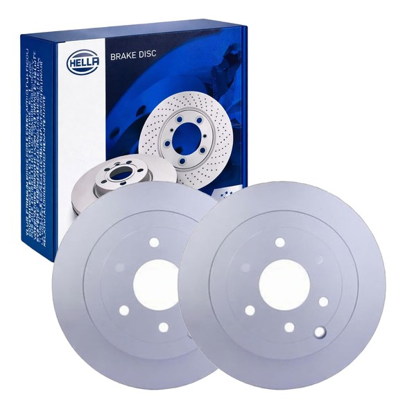 2X Hella Bremsscheiben 308Mm Hinten Passend FüR Nissan Navara Pathfinder-image