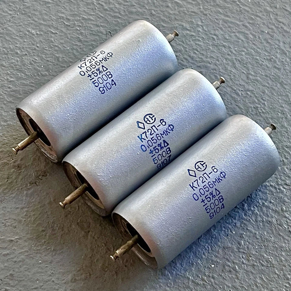1 NOS .056uF 500V 5% Teflon Film Capacitor K72P-6 PTFE Audio Tube Amplifier USSR - Image 2 of 4