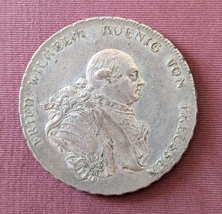 Königreich Preußen 1 Reichstaler 1789 A Silber König Friedrich Wilhelm II
