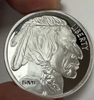 SMI Mint,  1 oz .999 Fine Silver,  Buffalo Round In Capsule. NO RESERVE