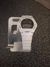 Casio W-214HC digital watch., WHITE. Rare.