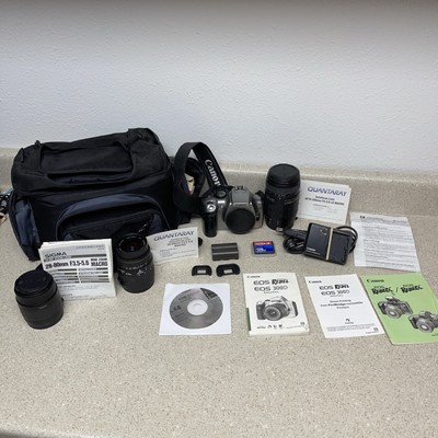 Canon EOS Rebel DS6041 DSLR Camera Bundle 18-55mm and Zoom Lens EF 75-300mm