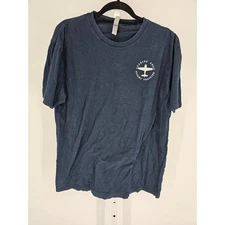 Leading Edge Flight Training Aerospace Mens Sz XL Short Sleeve T Shirt Blue