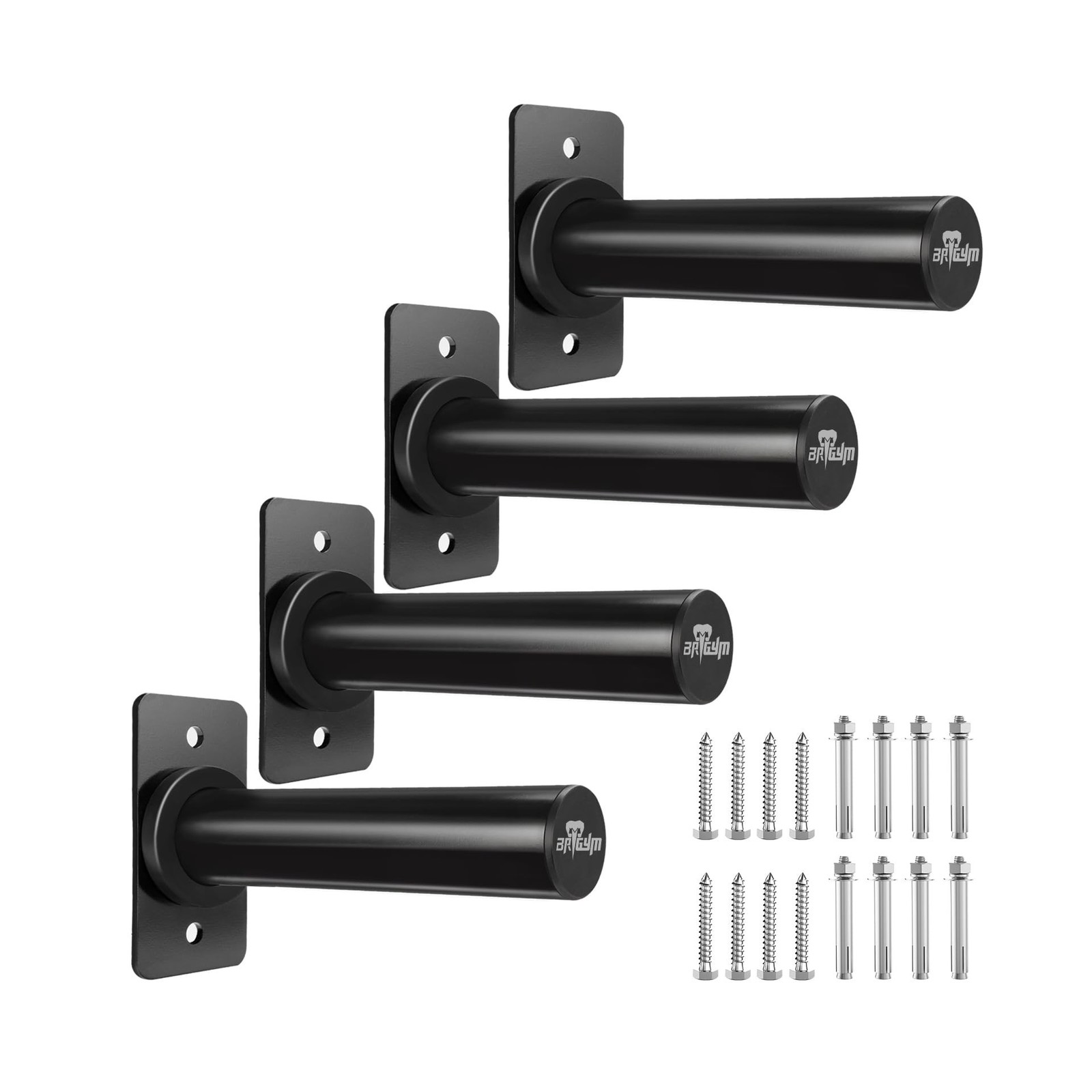 Wall Mounted Weight Plate Holder, Fit 2inch Olympic Weight Plates, Max Weight...