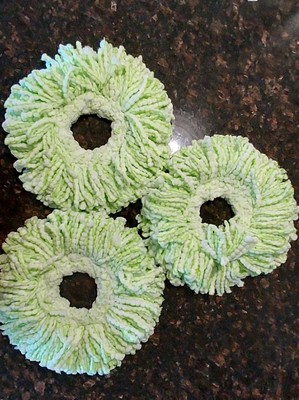 Mop Head Replacement for Libman Tornado Spin Mop microfiber(Green/White)3 pack