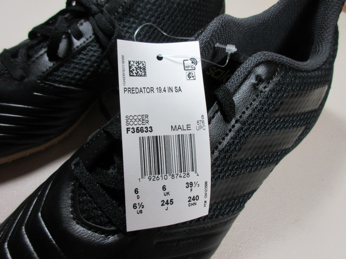 adidas mens black Predator 19.4 Sala f35633 soccer shoes 6.5 M NWOB Amazon.com | adidas Predator 19.4 in Sala (mens) Bold Blue  main image 3