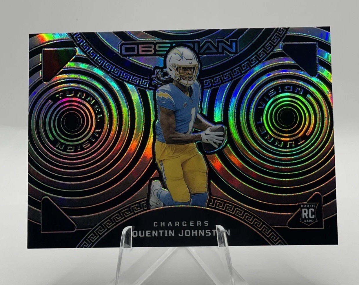 2023 Panini Obsidian - Tunnel Vision Quentin Johnston #9 /135 (RC)