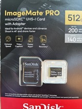 6 Pack -SanDisk ImageMate Pro 512GB MicroSDXC UHS-1 With Adapter
