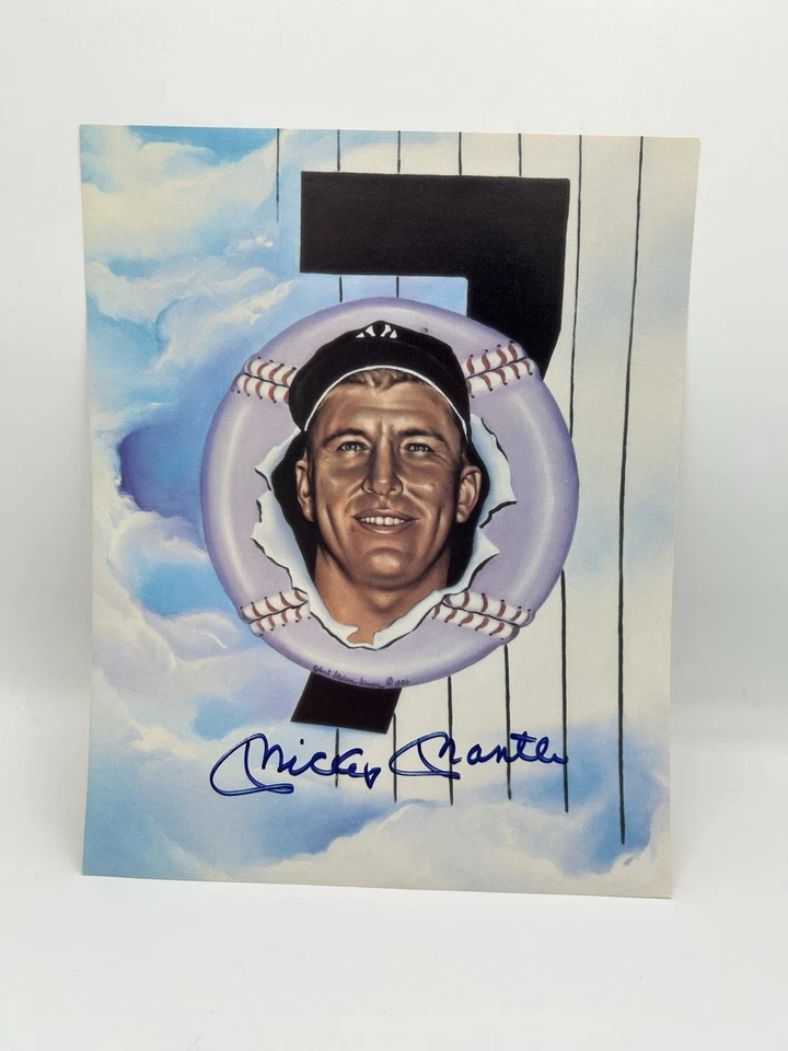 Mickey Mantle Signed Autographed 8x10 Photo With JSA FULL LETTER OF AUTHENTICITY - Image 2 of 3