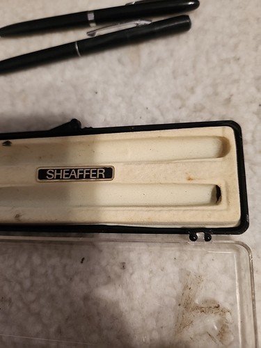 Sheaffer Fineline Mechanical Twist 2 Pencils Black Body Vintage - Picture 3 of 11