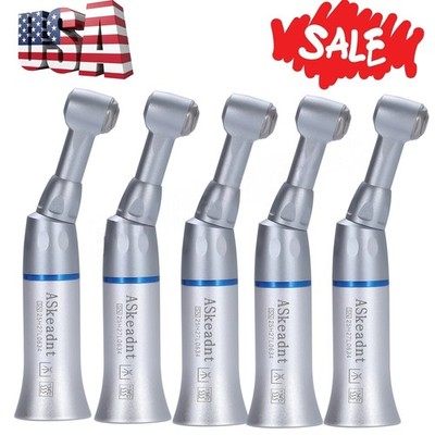5x NSK Style Dental Low Slow Speed Handpiece Contra Angle Push Button E-Type FDA
