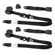 Retractable 3 Point Safety Seat Belt Straps Car Vehicle Adjustable Belt for Jeep