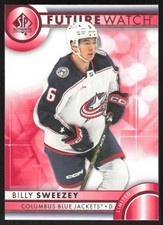 2023-24 UD SP Authentic Billy Sweezey 128 Future Watch Limited Red RC