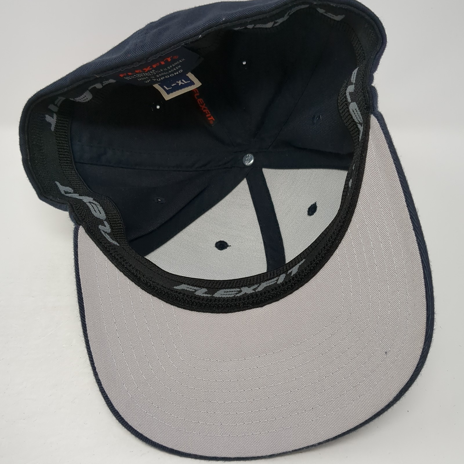 System Tech Leather Patch Fitted Hat Blue XL Stre… - image 7