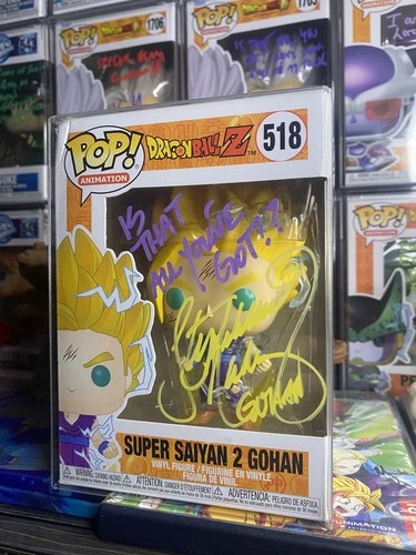 Funko Pop Dragon Ball Z: Super Saiyan 2 Gohan #518 Autographed