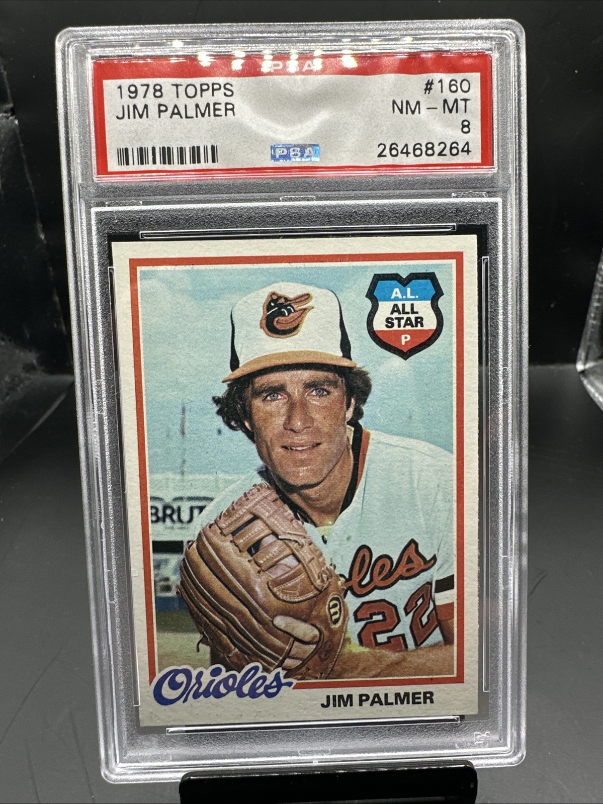 1978 Topps Jim Palmer #160 PSA 8 High End
