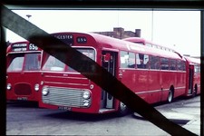Original 35mm bus slide Midland Red BMMO S21 #5854 Leicester 22/4/74