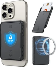 Magsafe Wallet for Men - RFID Blocking Minimalist Card Holder, Front Pocket Slim