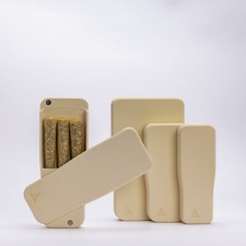 Pre-Rolls Case, Magnetic Cigarette Crush Proof Holder for Cones, Ivory Medium
