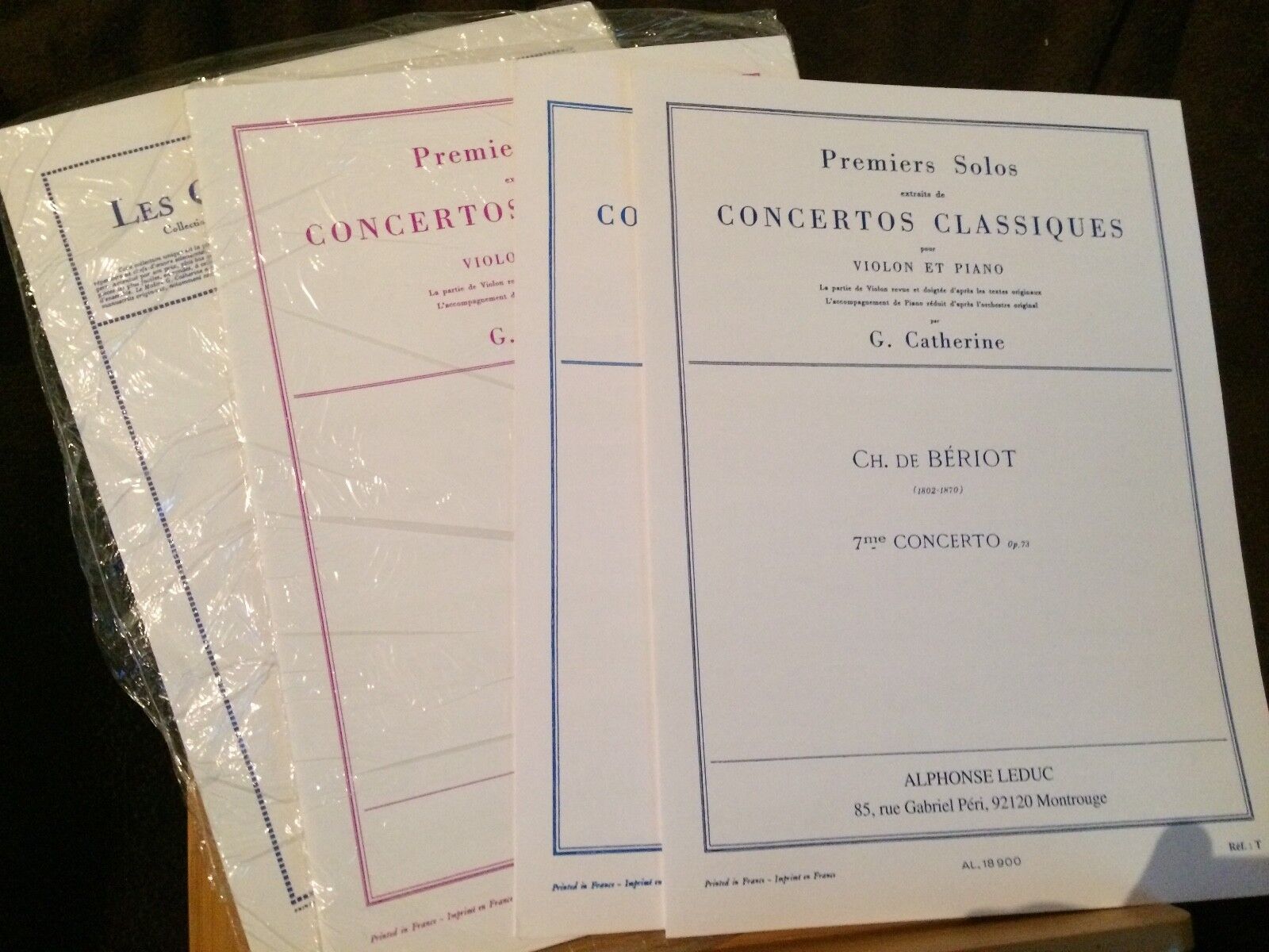 1ers Solos concertos classiques / classiques violon G. Catherine Leduc partition