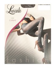 Women's 50 Den 55 DTEX FASHION WORKED FASHION FLAT STITCH TIGHTS SOCKS LEVANTE