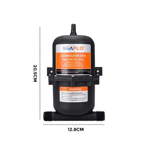 SEAFLO Boat Water Accumulator Tank Marine RV Pressurized Tank Water Pump 0.75L - Picture 7 of 13