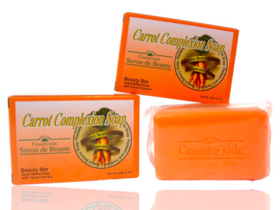 2-Pack ''Carrot Complexion Soap Bars'' Skin Tone Improvement w/ Carrot Oil, 125g
