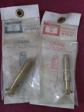 CRANE STEM BRASS FS4-8 FITS ALL DIAL-EZE FAUCETS SOLD AS SET HOT/COLD