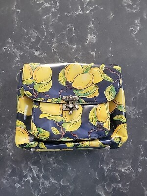 Patricia Nash Leather Positano Limon Flap Crossbody 10th Anniversary Purse 