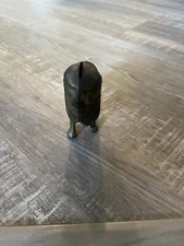 Vintage CAST IRON LION STILL COIN BANK - EARLY 1900's - AC WILLIAMS