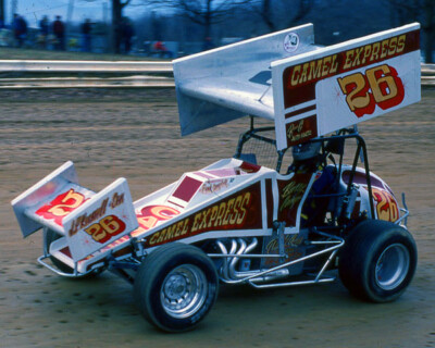 BARRY CAMP 1983 #26 CAMAL EXPRESS SPRINT CAR ON TRACK 8X10 GLOSSY PHOTO ...