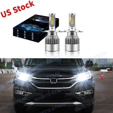 2pc Xenon White LED Headlight Bulbs High Low ...
