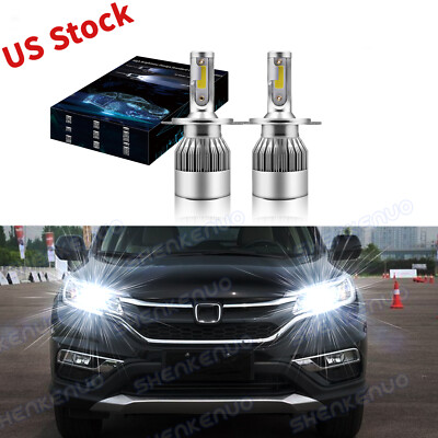 2pc Xenon White LED Headlight Bulbs High Low beam for 2006-2014 Honda Ridgeline