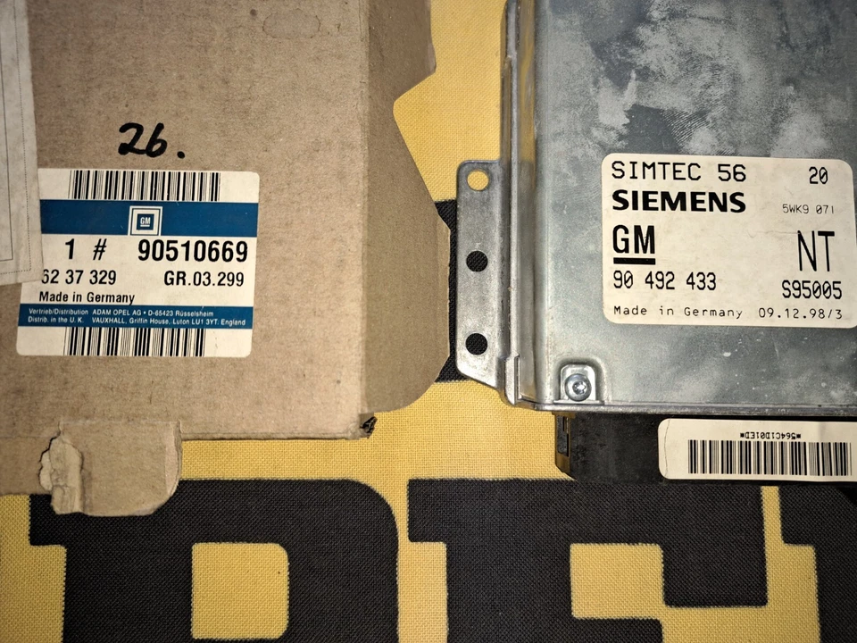 Centralina motore Opel Omega B 2.0i Siemens 90492433 NT - Immagine 3 di 3