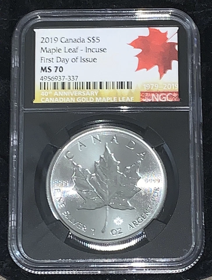 2019 S$5 Canada Maple Leaf 40 Anniversary Release MS70 First Day Issues - Image 2 of 4